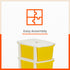 Stomo 5 Drawer Multi-Purpose Storage Organizer for Home and Office (Yellow)